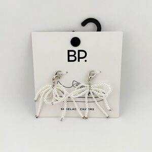 Nordstrom White Pearl Bow Shoe Charms - NWT - I have 3 pairs